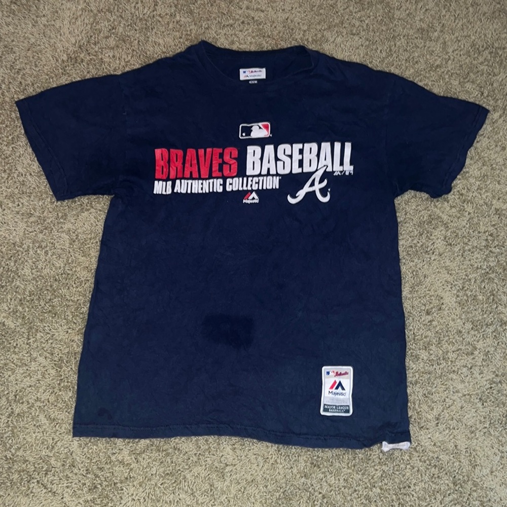 Majestic Braves Baseball Tee